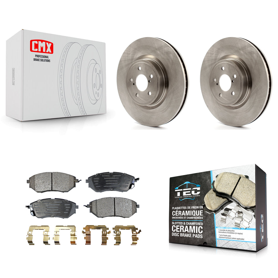 Front Disc Brake Rotors And Ceramic Pads Kit For Subaru Forester Outback Legacy K8T-100460