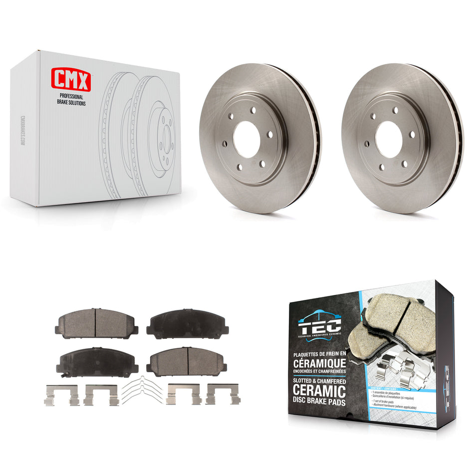 Front Disc Brake Rotors And Ceramic Pads Kit For Suzuki Equator K8T-100463