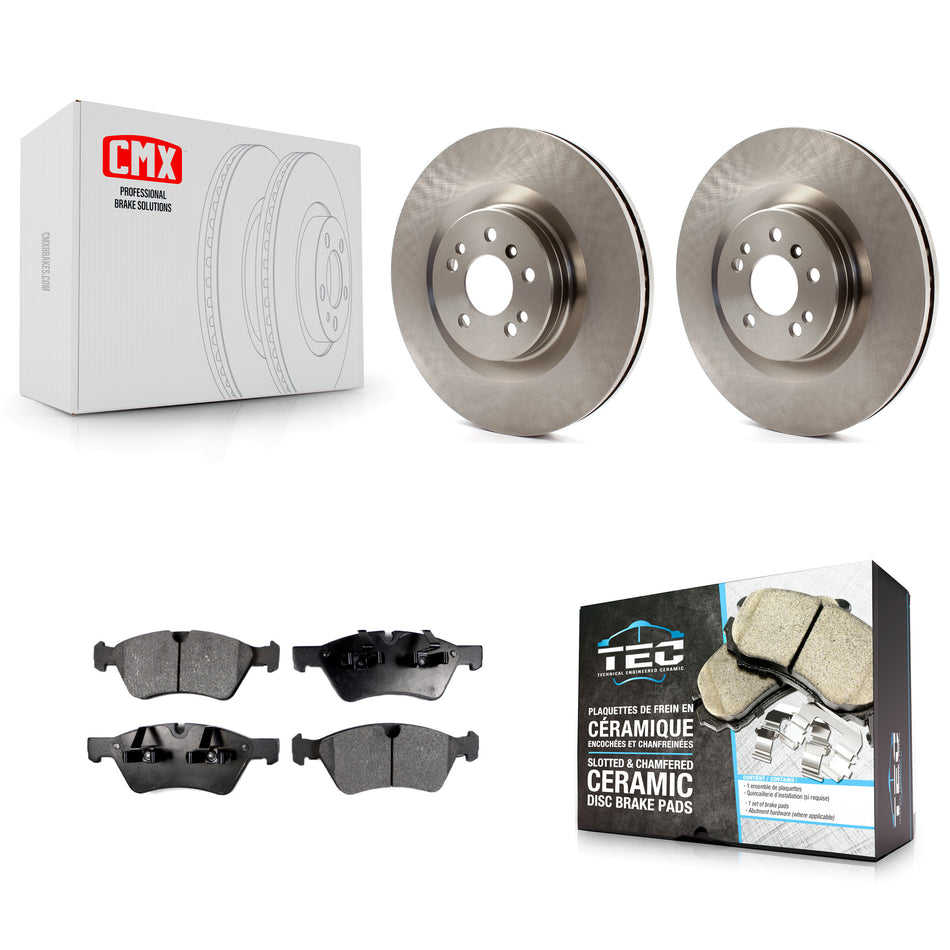 Front Disc Brake Rotors And Ceramic Pads Kit For Mercedes-Benz ML350 GL450 R350 GL550 ML320 GL350 ML550 GL320 K8T-100477