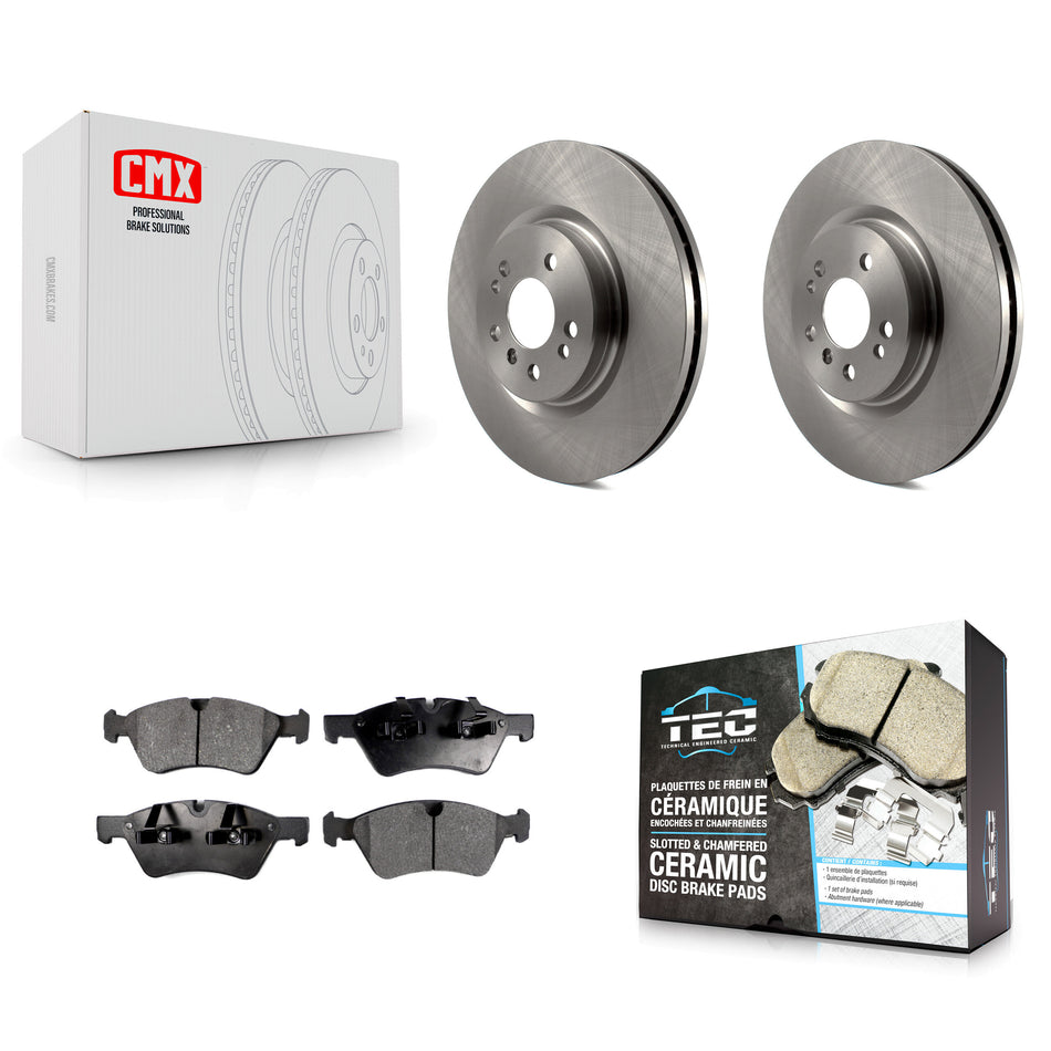 Front Disc Brake Rotors And Ceramic Pads Kit For Mercedes-Benz ML350 R350 ML500 ML320 R500 R320 ML450 K8T-100478