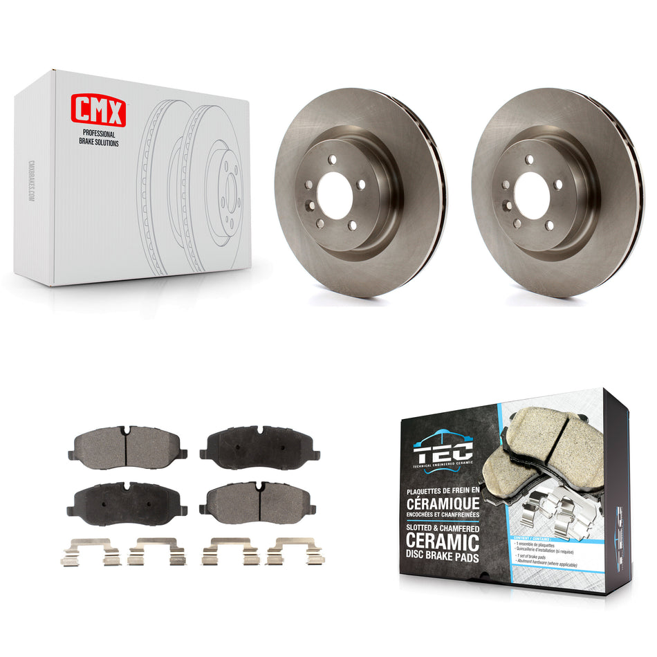 Front Disc Brake Rotors And Ceramic Pads Kit For 2006-2007 Land Rover Range Sport Supercharged K8T-100523