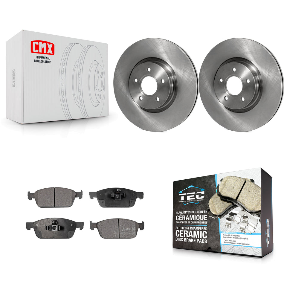 Front Disc Brake Rotors And Ceramic Pads Kit For Ford Escape Connect Lincoln MKC K8T-100531