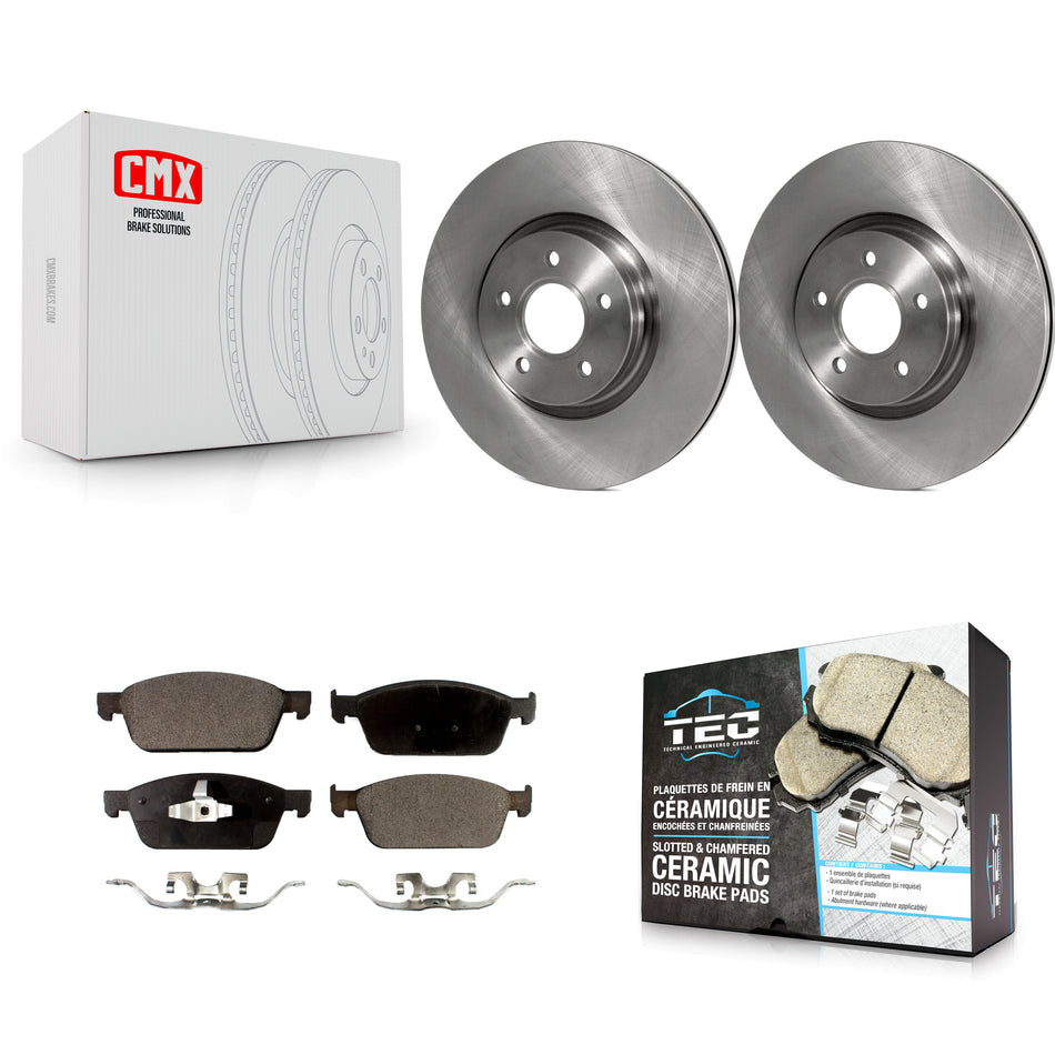 Front Disc Brake Rotors And Ceramic Pads Kit For Ford Focus ST K8T-100532