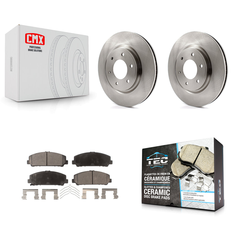 Front Disc Brake Rotors And Ceramic Pads Kit For Nissan TITAN Armada INFINITI QX80 QX56 K8T-100558