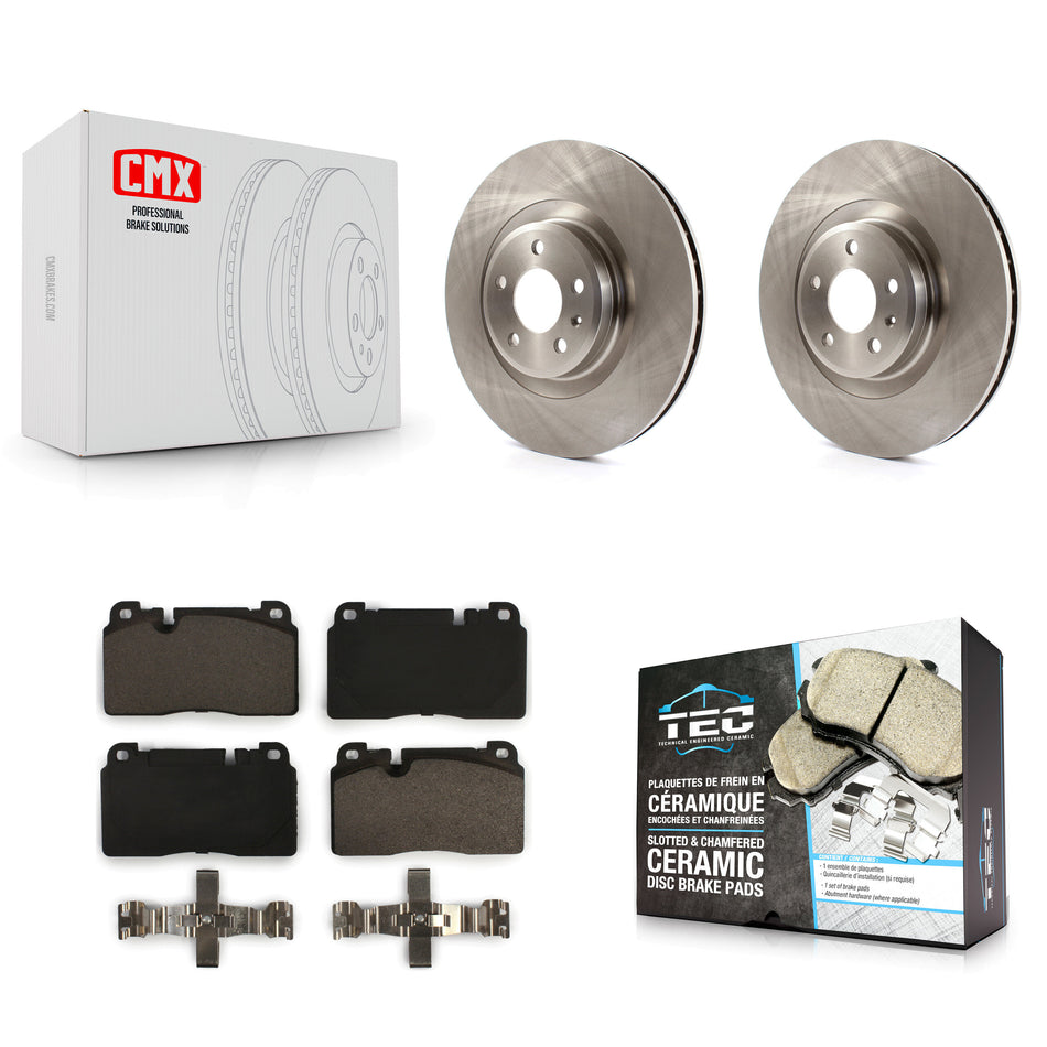 Front Disc Brake Rotors And Ceramic Pads Kit For Audi Q5 K8T-100584