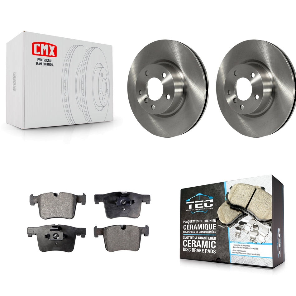 Front Disc Brake Rotors And Ceramic Pads Kit For BMW X3 X4 K8T-100629