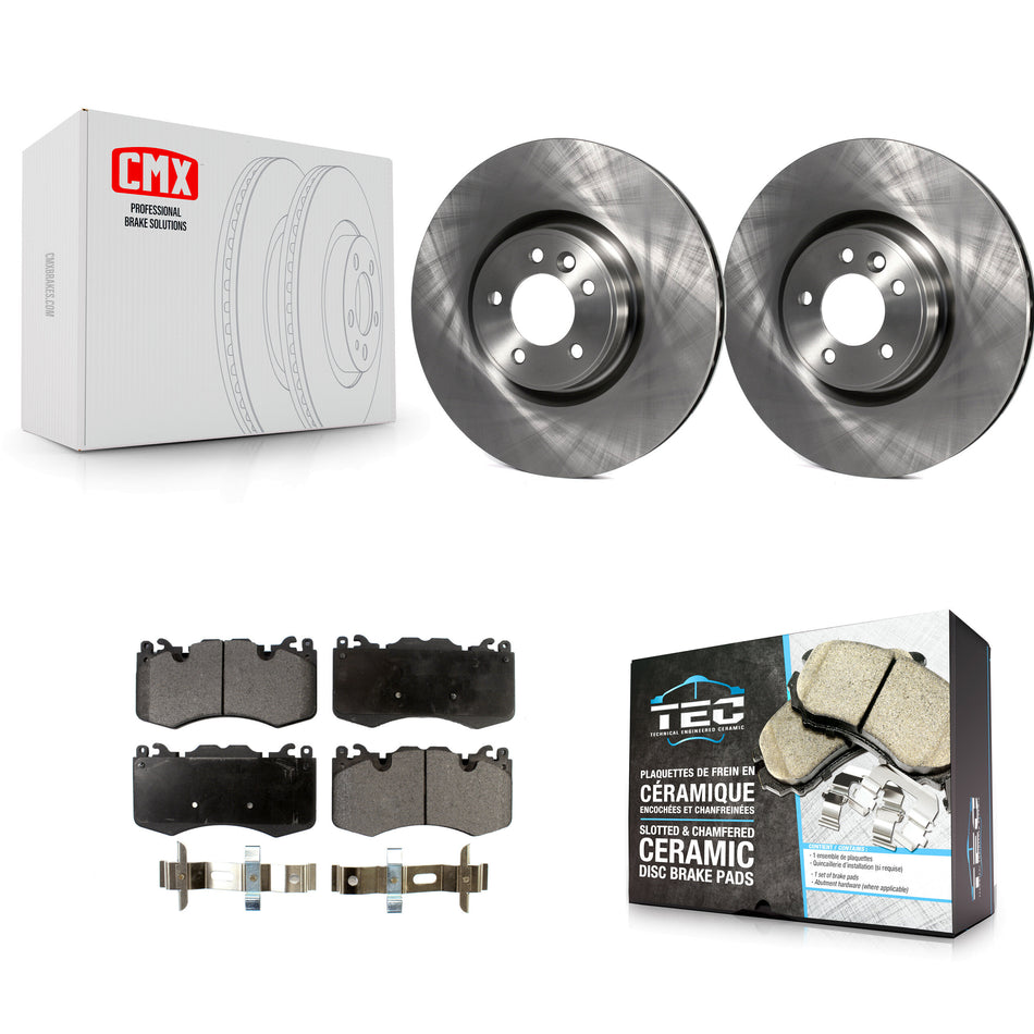 Front Disc Brake Rotors And Ceramic Pads Kit For Land Rover Range Sport K8T-100630