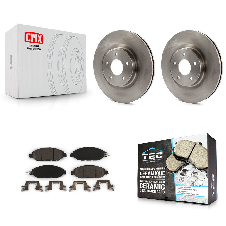 Front Disc Brake Rotors And Ceramic Pads Kit For Nissan Pathfinder Murano INFINITI QX60 JX35 K8T-100667