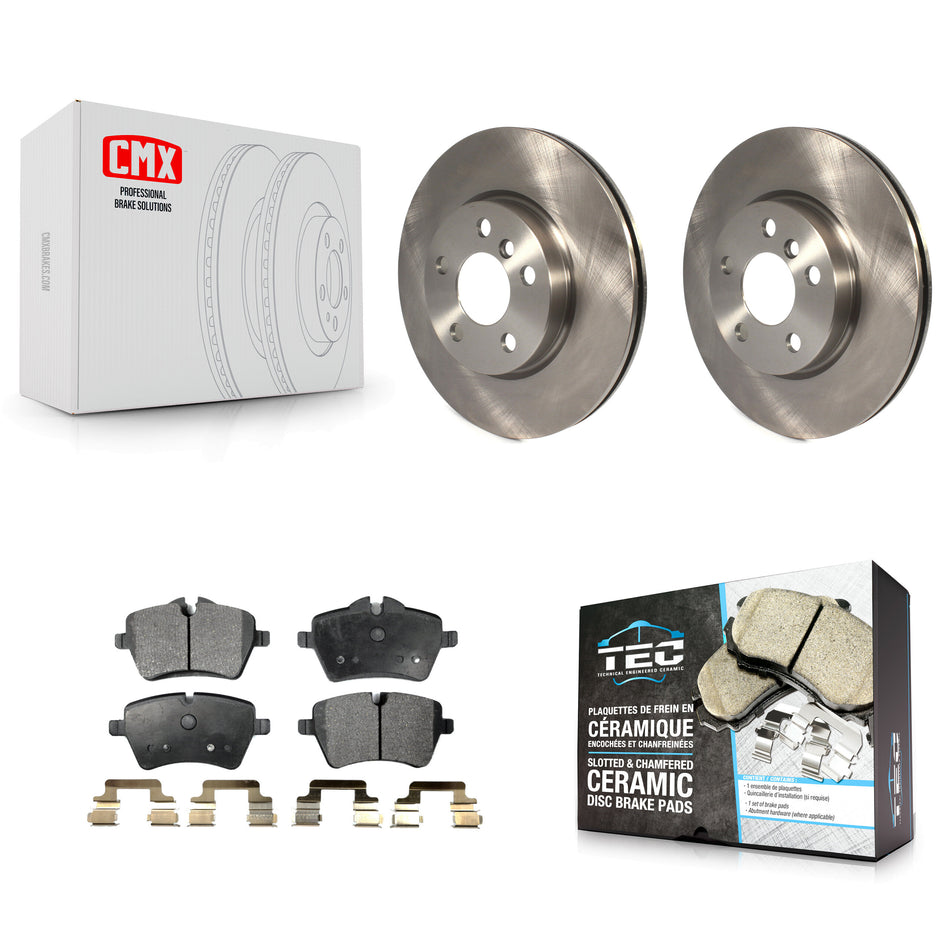 Front Disc Brake Rotors And Ceramic Pads Kit For Mini Cooper K8T-100686