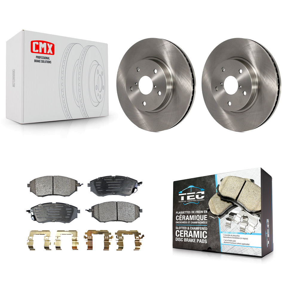 Front Disc Brake Rotors And Ceramic Pads Kit For 2015 Subaru Legacy 2.5L K8T-100687