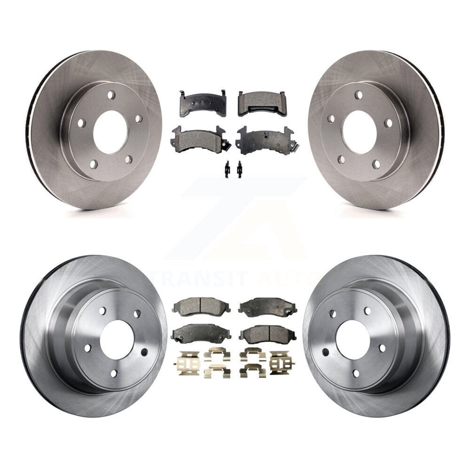 Front Rear Disc Brake Rotors And Ceramic Pads Kit For 1997-1997 Chevrolet S10 GMC Sonoma 4WD K8T-100765