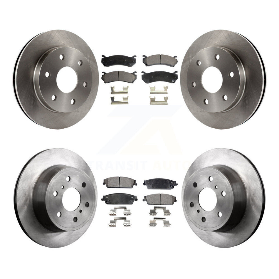 Front Rear Disc Brake Rotors And Ceramic Pads Kit For 2007 Chevrolet Silverado 1500 rear brakes K8T-100784