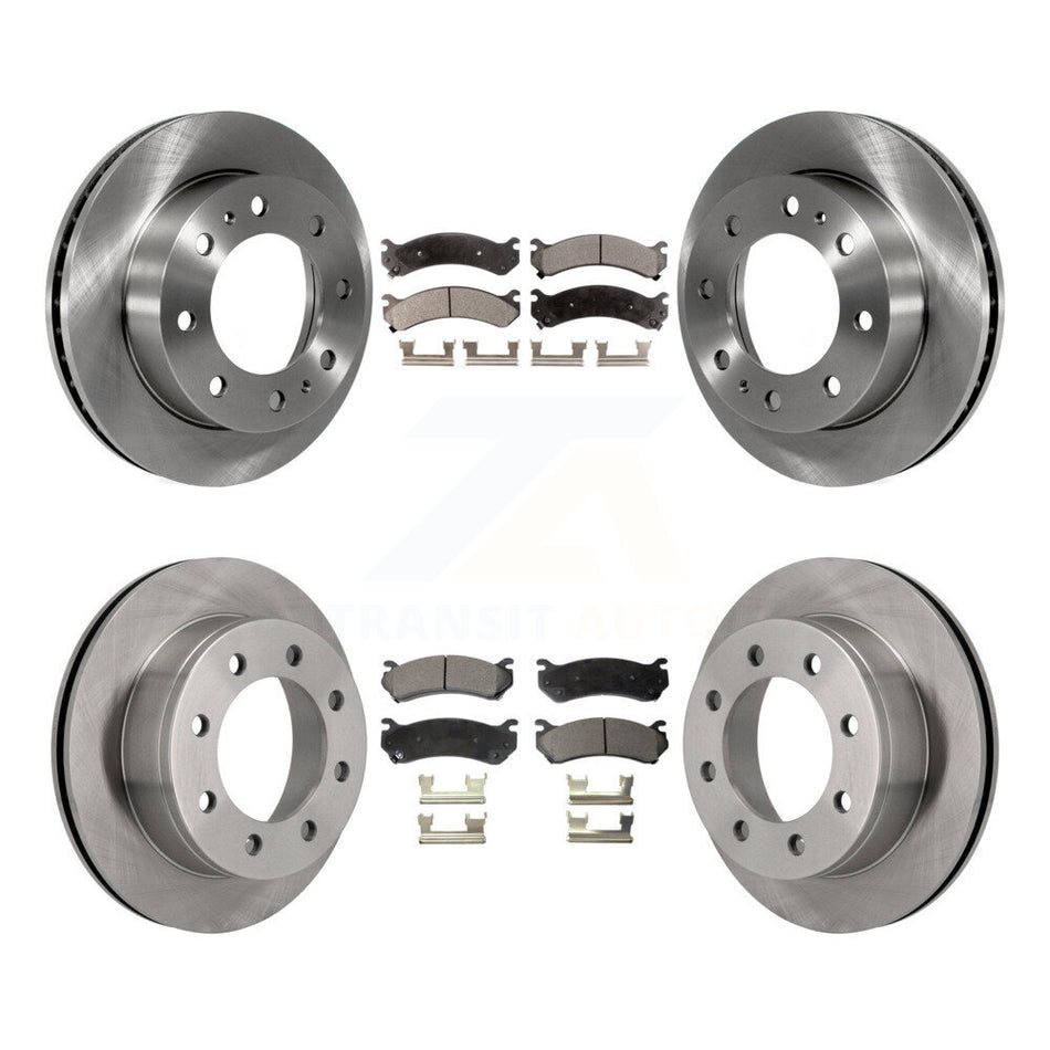Front Rear Disc Brake Rotors And Ceramic Pads Kit For Chevrolet Silverado 2500 HD GMC Sierra 3500 Classic Suburban Yukon XL Avalanche K8T-100786