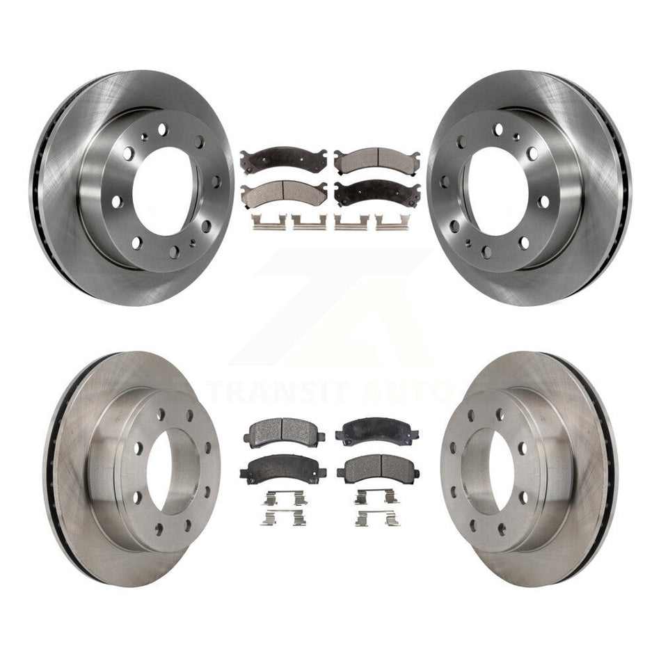 Front Rear Disc Brake Rotors And Ceramic Pads Kit For Chevrolet Express 2500 GMC Savana K8T-100789
