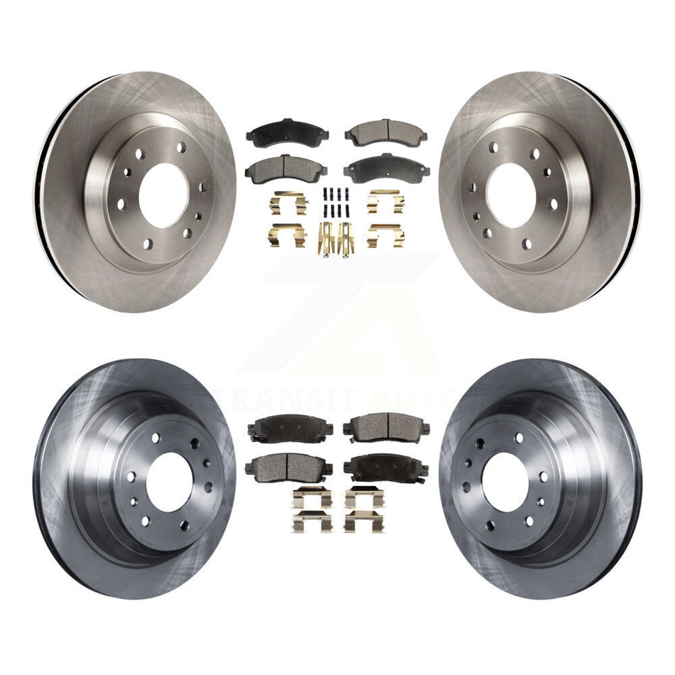 Front Rear Disc Brake Rotors And Ceramic Pads Kit For Chevrolet Trailblazer GMC Envoy Buick Rainier Oldsmobile Bravada Isuzu Ascender K8T-100796
