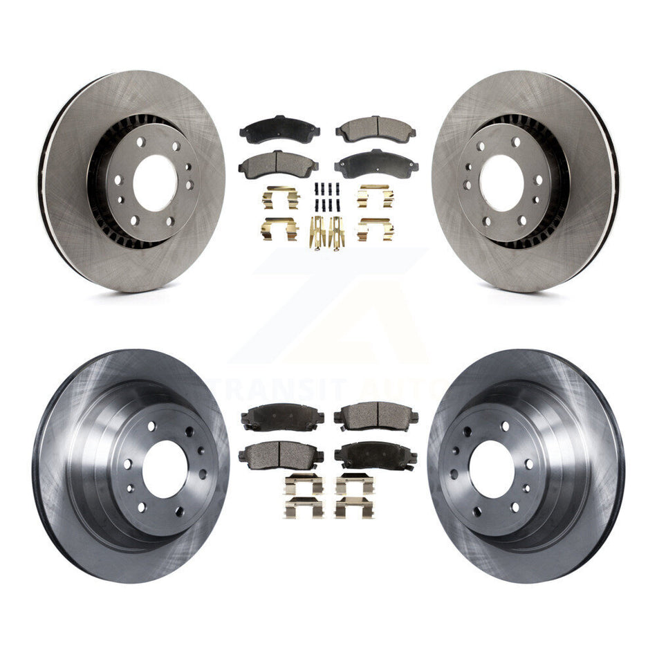 Front Rear Disc Brake Rotors And Ceramic Pads Kit For Chevrolet Trailblazer GMC EXT Envoy XL Buick Rainier XUV SSR Isuzu Ascender Saab 9-7x K8T-100798