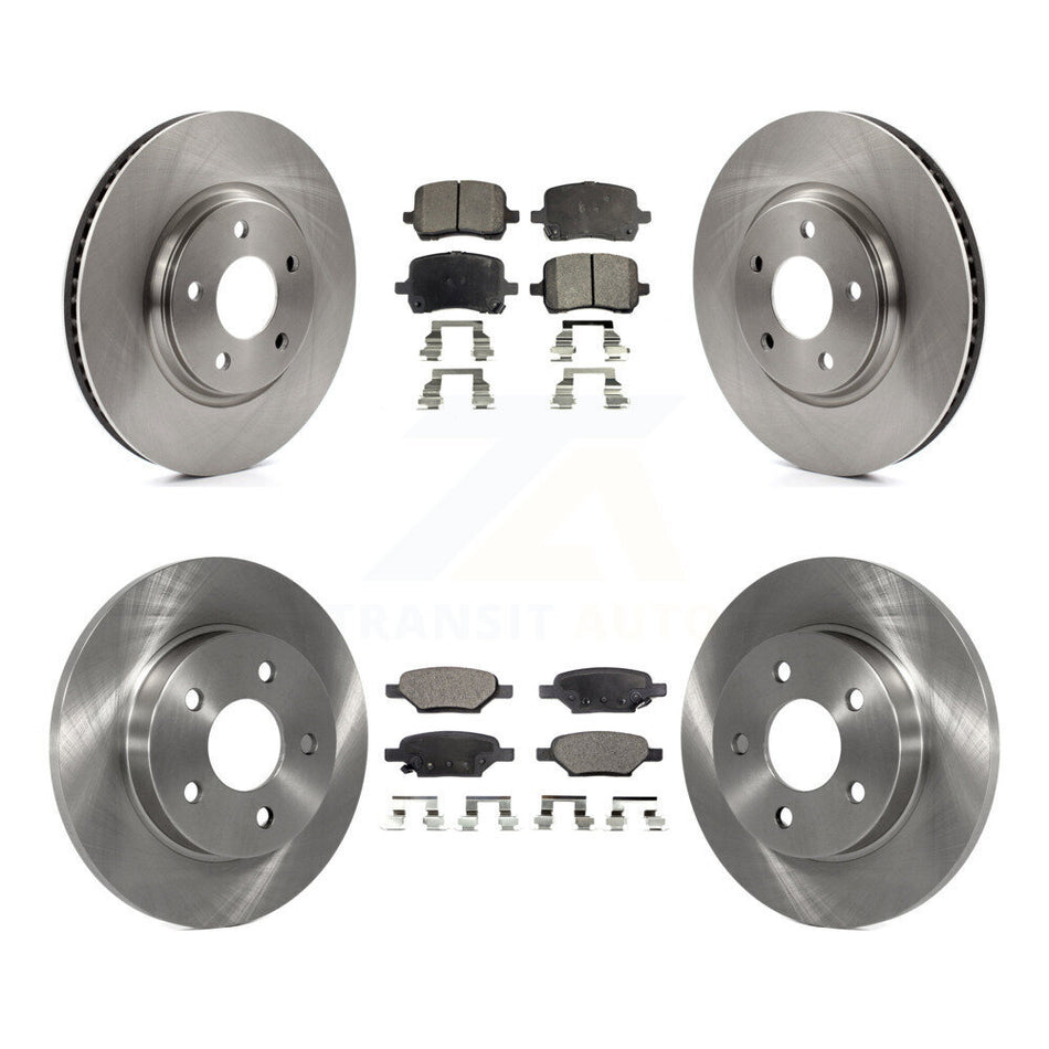 Front Rear Disc Brake Rotors And Ceramic Pads Kit For Chevrolet Cobalt Saturn Ion HHR Malibu Pontiac G6 Pursuit K8T-100805