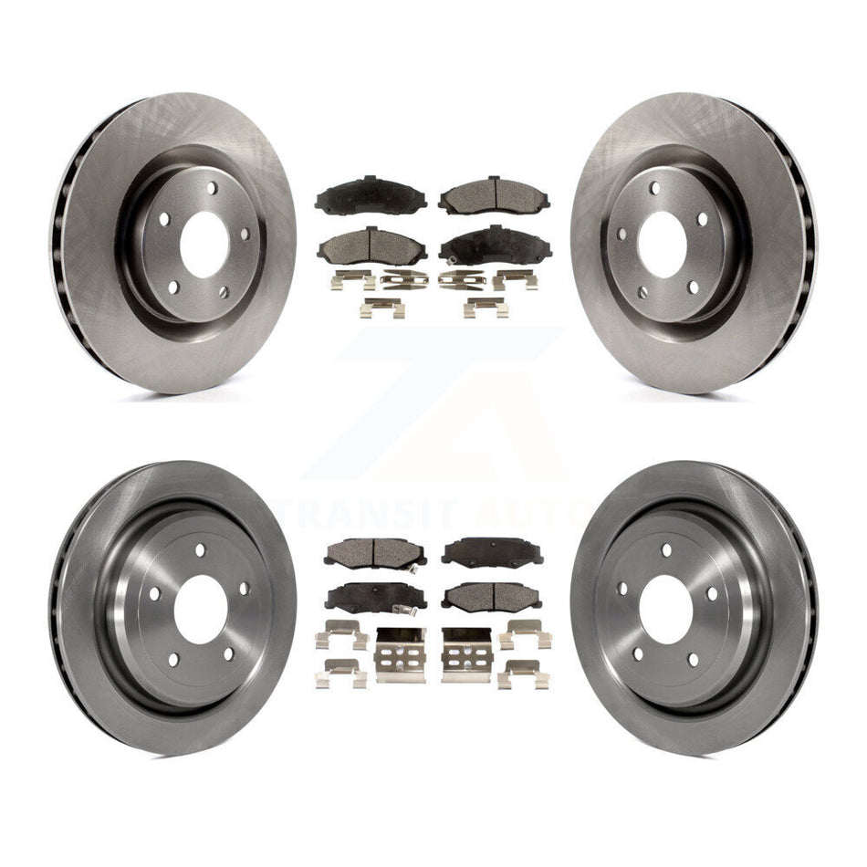 Front Rear Disc Brake Rotors And Ceramic Pads Kit For Chevrolet Corvette Cadillac XLR K8T-100811