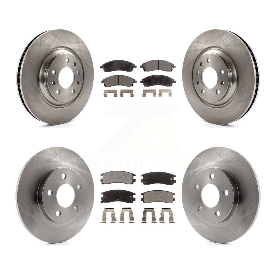 Front Rear Disc Brake Rotors And Ceramic Pads Kit For 2004 Pontiac Bonneville GXP K8T-100814