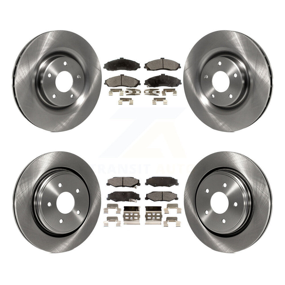 Front Rear Disc Brake Rotors And Ceramic Pads Kit For Chevrolet Corvette Cadillac XLR K8T-100825