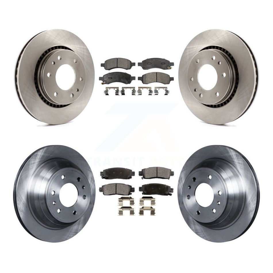Front Rear Disc Brake Rotors And Ceramic Pads Kit For Chevrolet Trailblazer GMC Envoy Buick Rainier Isuzu Ascender K8T-100827