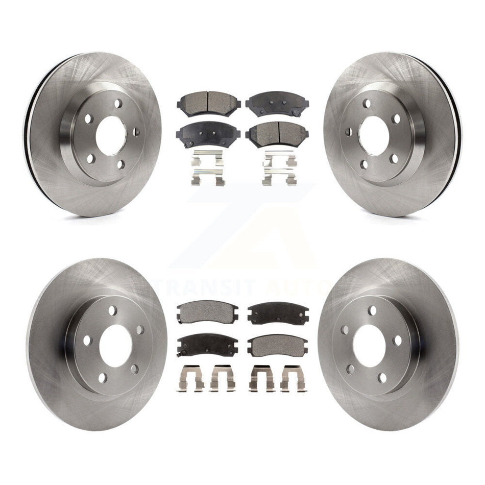 Front Rear Disc Brake Rotors And Ceramic Pads Kit For 2005-2005 Cadillac DeVille Buick Park Avenue K8T-100839