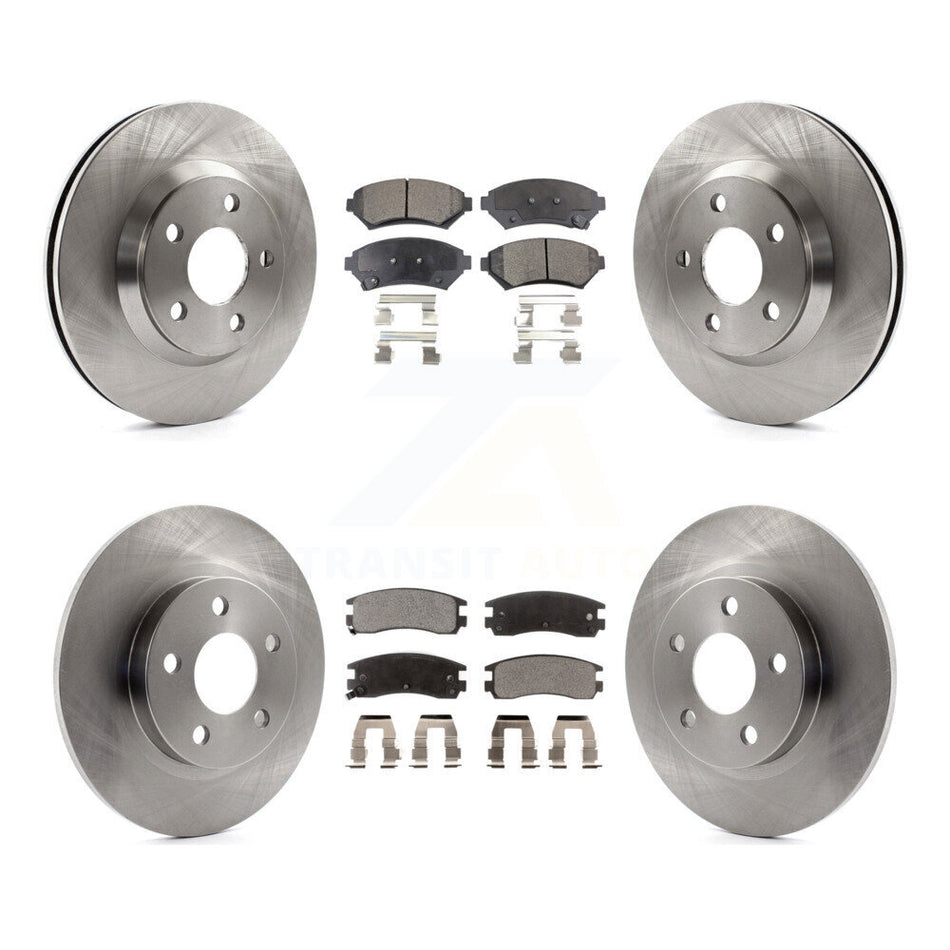 Front Rear Disc Brake Rotors And Ceramic Pads Kit For 2005-2005 Cadillac DeVille Buick Park Avenue K8T-100839