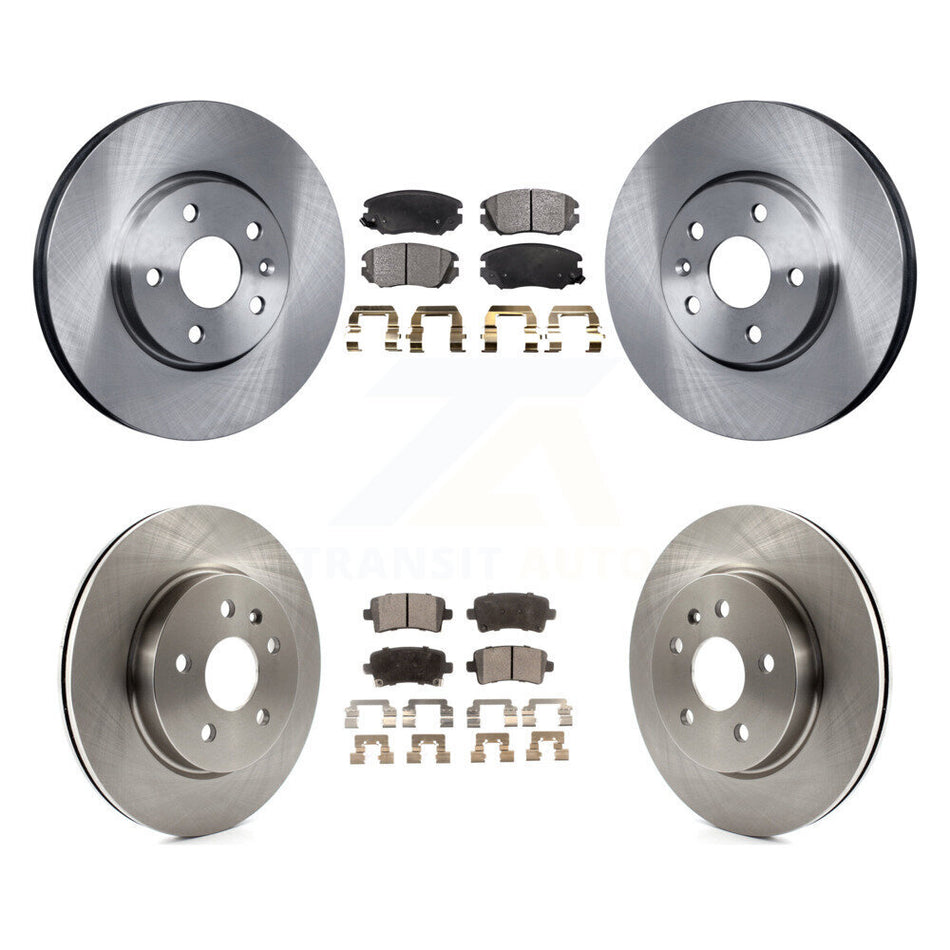 Front Rear Disc Brake Rotors And Ceramic Pads Kit For Chevrolet Malibu Impala Buick LaCrosse Limited Allure K8T-100863