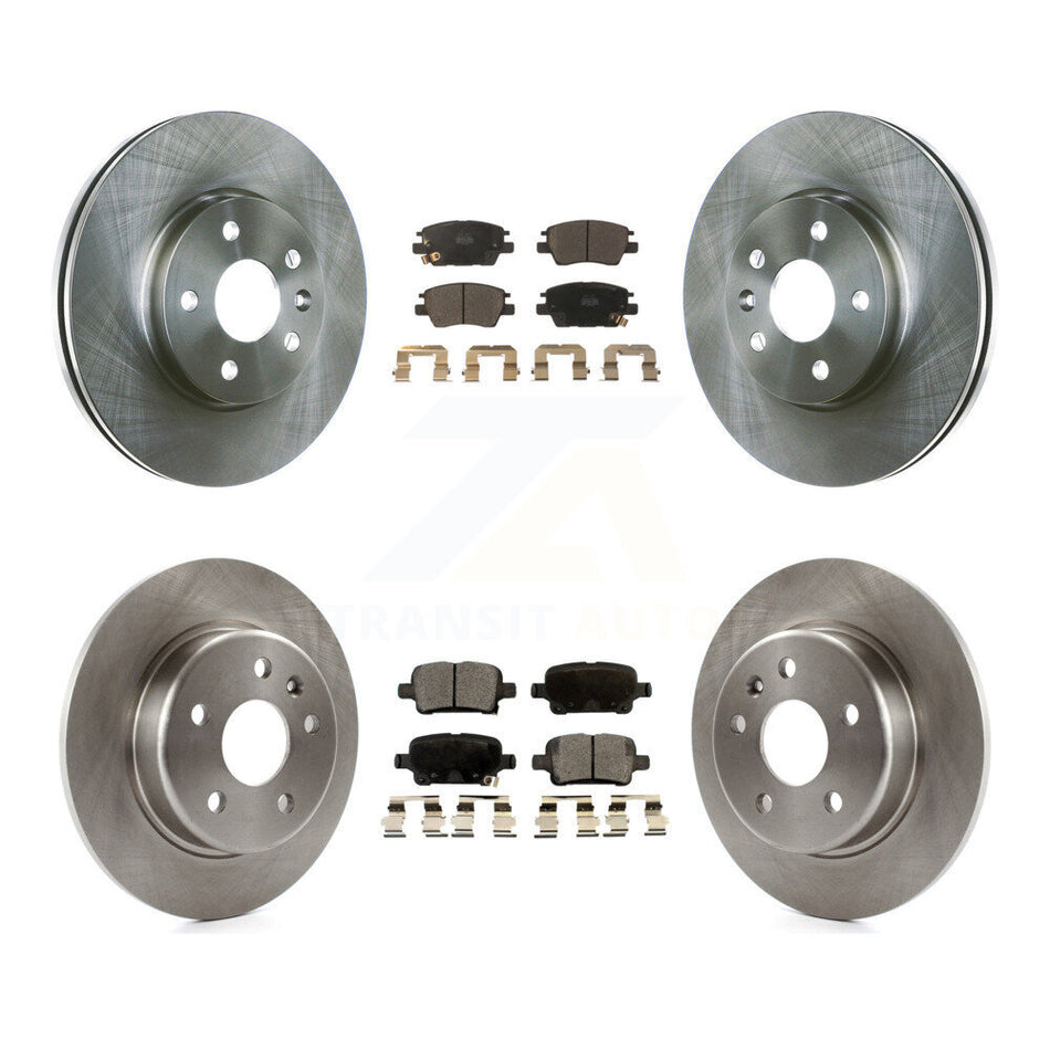 Front Rear Disc Brake Rotors And Ceramic Pads Kit For Chevrolet Cruze Volt Bolt EV EUV K8T-100871