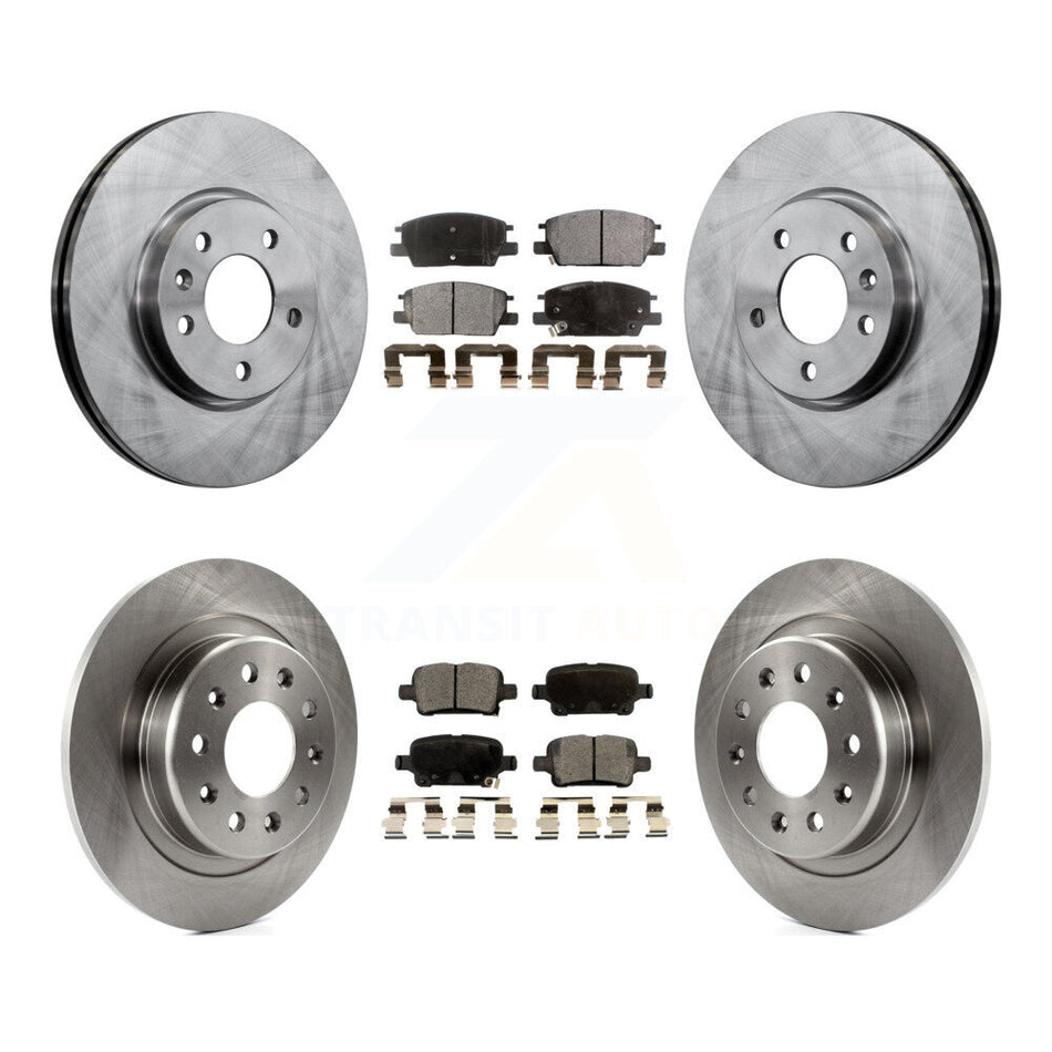 Front Rear Disc Brake Rotors And Ceramic Pads Kit For Chevrolet Equinox Malibu GMC Terrain Buick LaCrosse K8T-100878