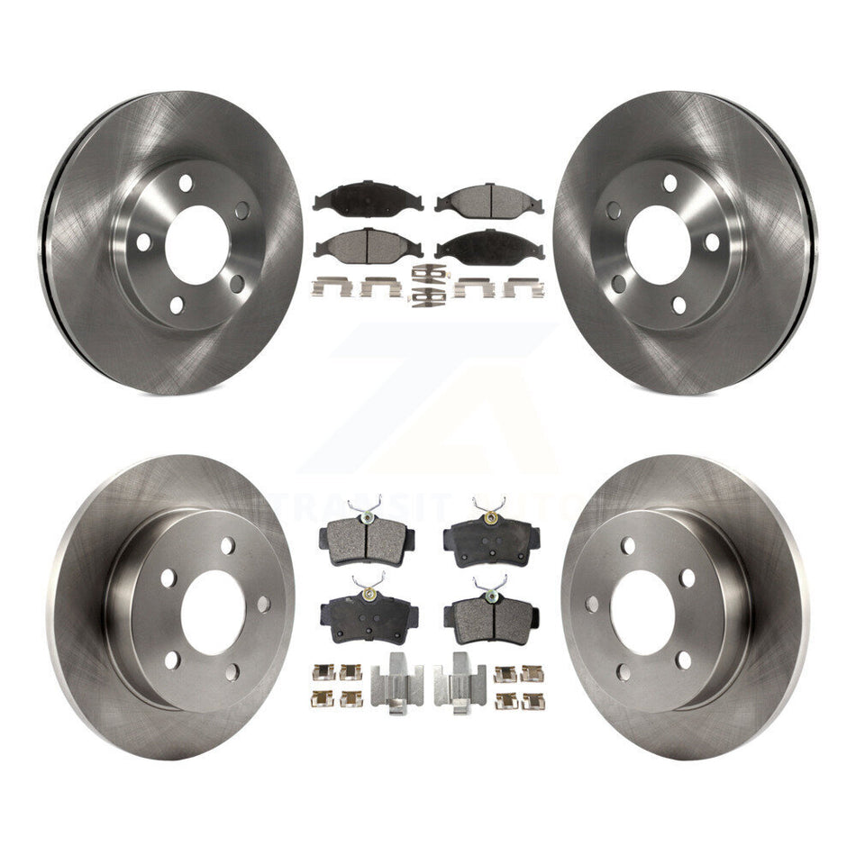 Front Rear Disc Brake Rotors And Ceramic Pads Kit For Ford Mustang K8T-100885