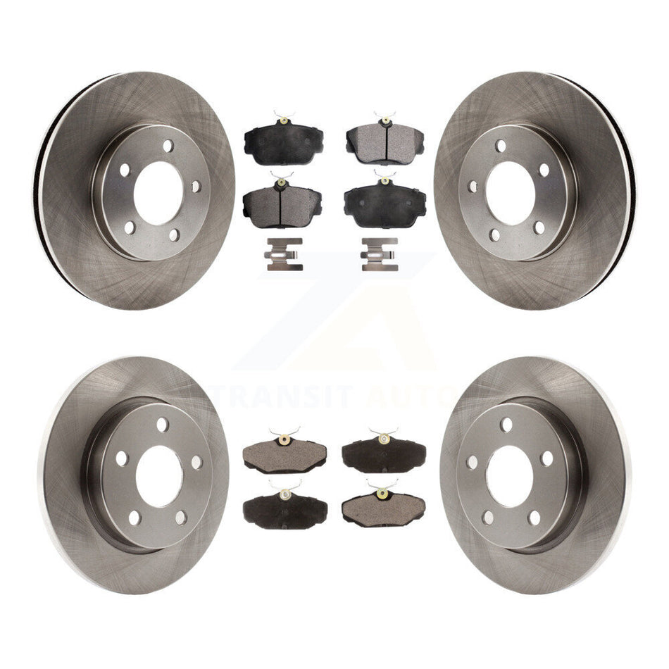 Front Rear Disc Brake Rotors And Ceramic Pads Kit For 1994-1995 Ford Taurus SHO K8T-100886