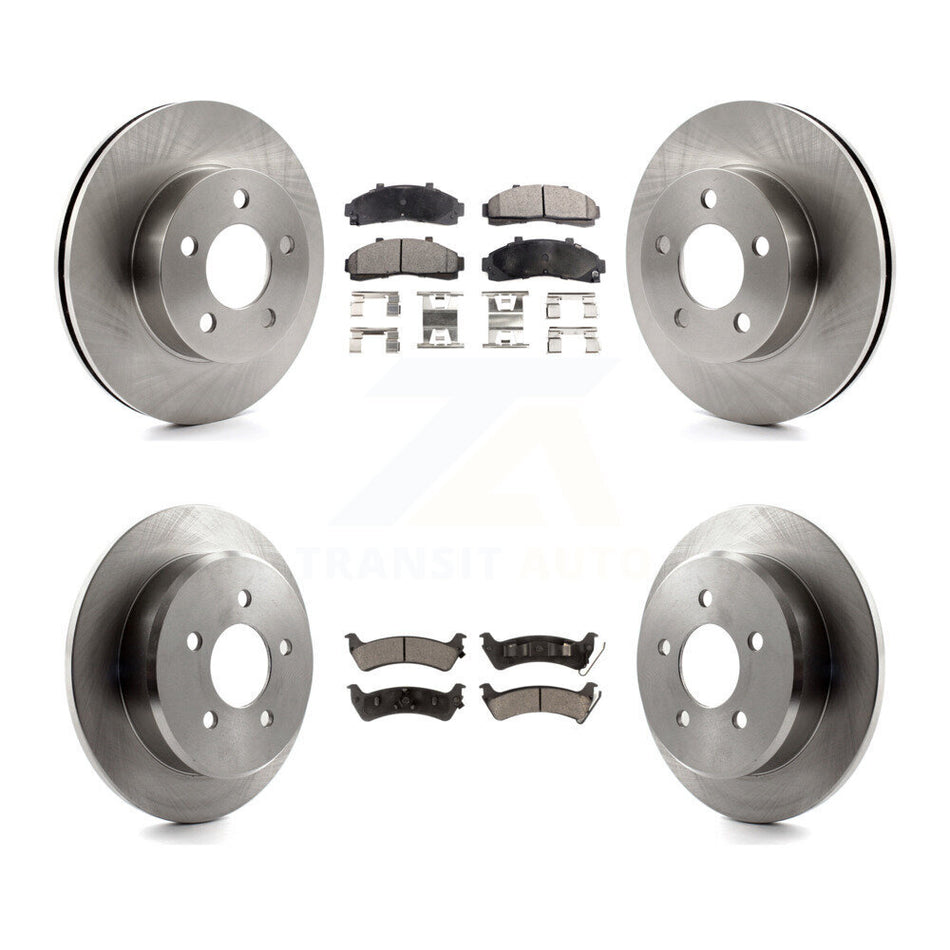 Front Rear Disc Brake Rotors And Ceramic Pads Kit For 2001 Ford Explorer AWD 4WD From 01 02 K8T-100888