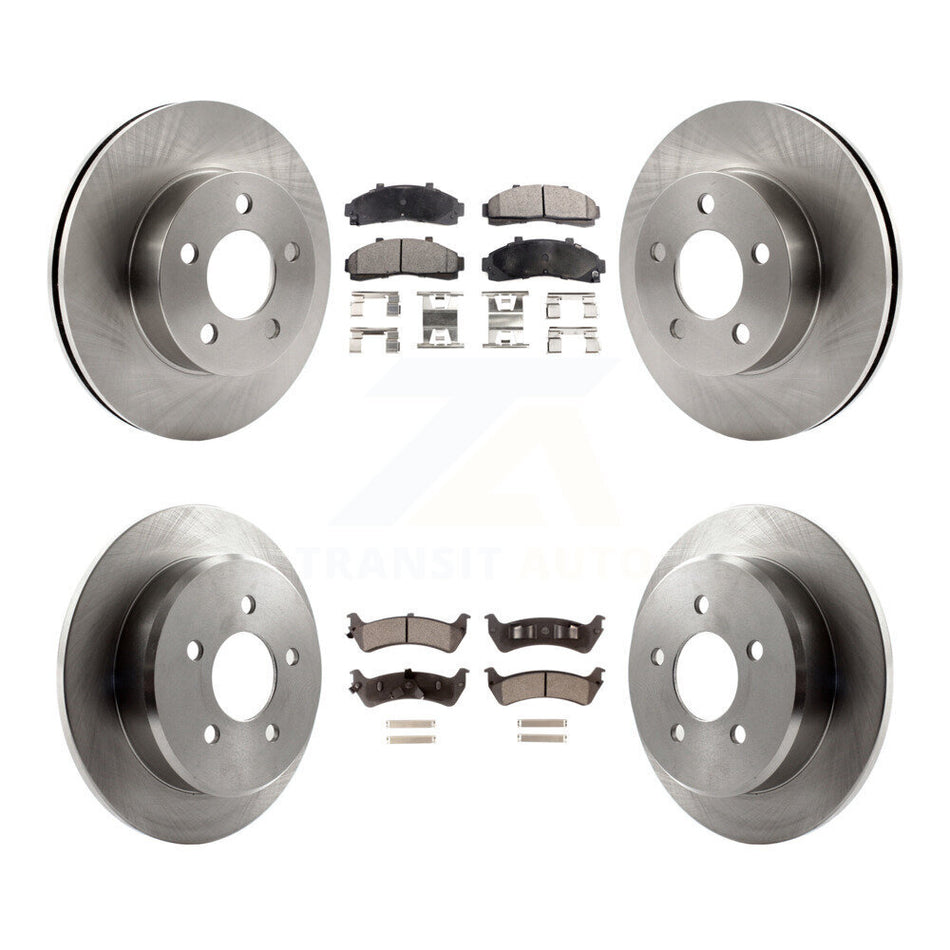 Front Rear Disc Brake Rotors And Ceramic Pads Kit For Ford Ranger Explorer Mercury Mountaineer K8T-100889