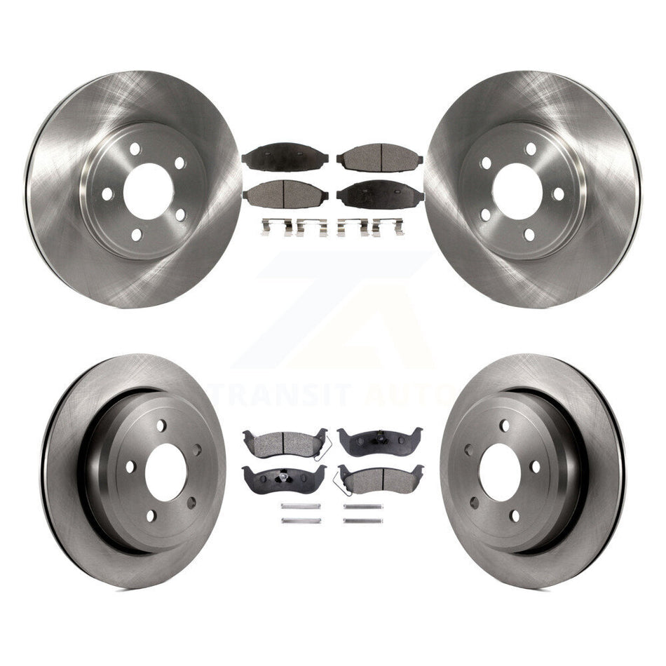 Front Rear Disc Brake Rotors And Ceramic Pads Kit For Ford Crown Victoria Mercury Grand Marquis Marauder K8T-100920