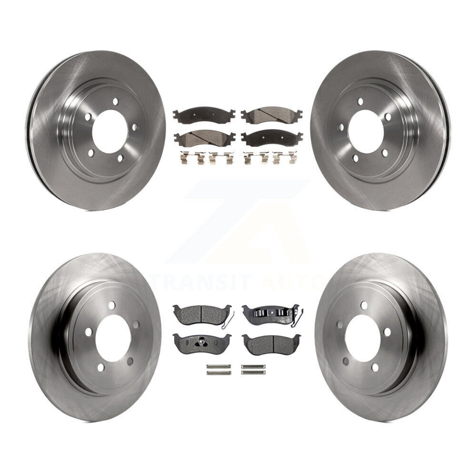 Front Rear Disc Brake Rotors And Ceramic Pads Kit For Ford Explorer Sport Trac Mercury Mountaineer K8T-100946
