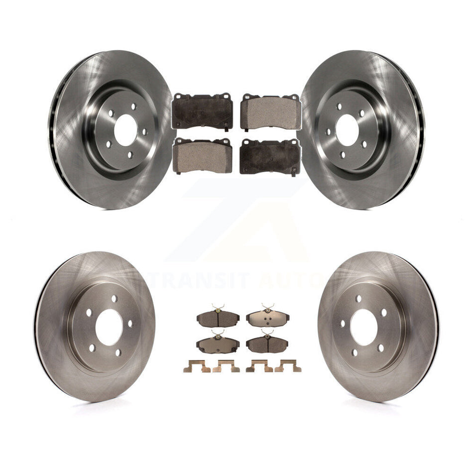 Front Rear Disc Brake Rotors And Ceramic Pads Kit For 2012 Ford Mustang Boss 302 Shelby GT500 K8T-100949