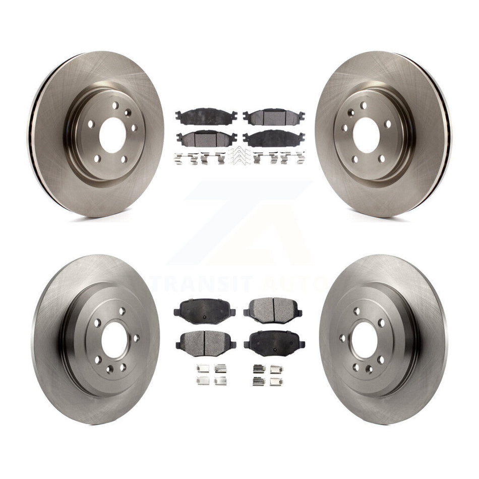 Front Rear Disc Brake Rotors And Ceramic Pads Kit For Ford Explorer Taurus Flex Lincoln MKT MKS K8T-100963