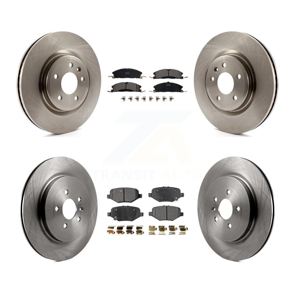 Front Rear Disc Brake Rotors And Ceramic Pads Kit For 2013 Ford Explorer Sport With Heavy Duty Brakes K8T-100965