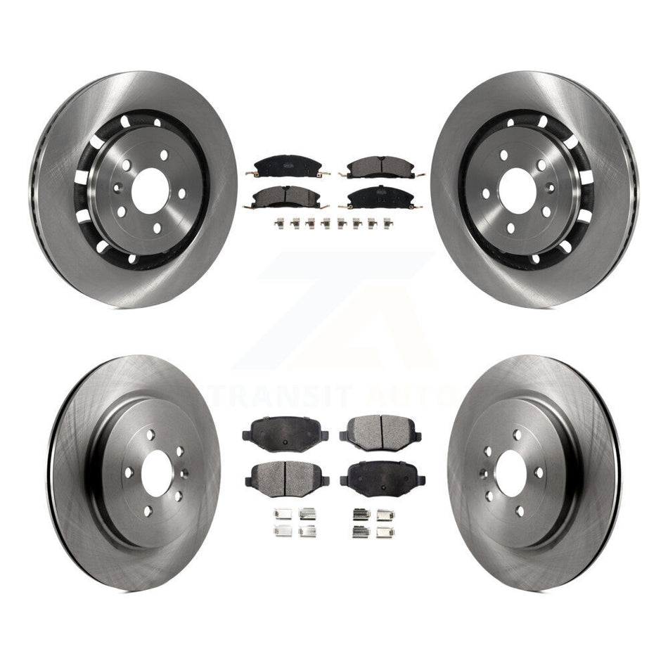 Front Rear Disc Brake Rotors And Ceramic Pads Kit For Ford Explorer Police Interceptor Utility Lincoln MKS Flex Taurus MKT K8T-100973