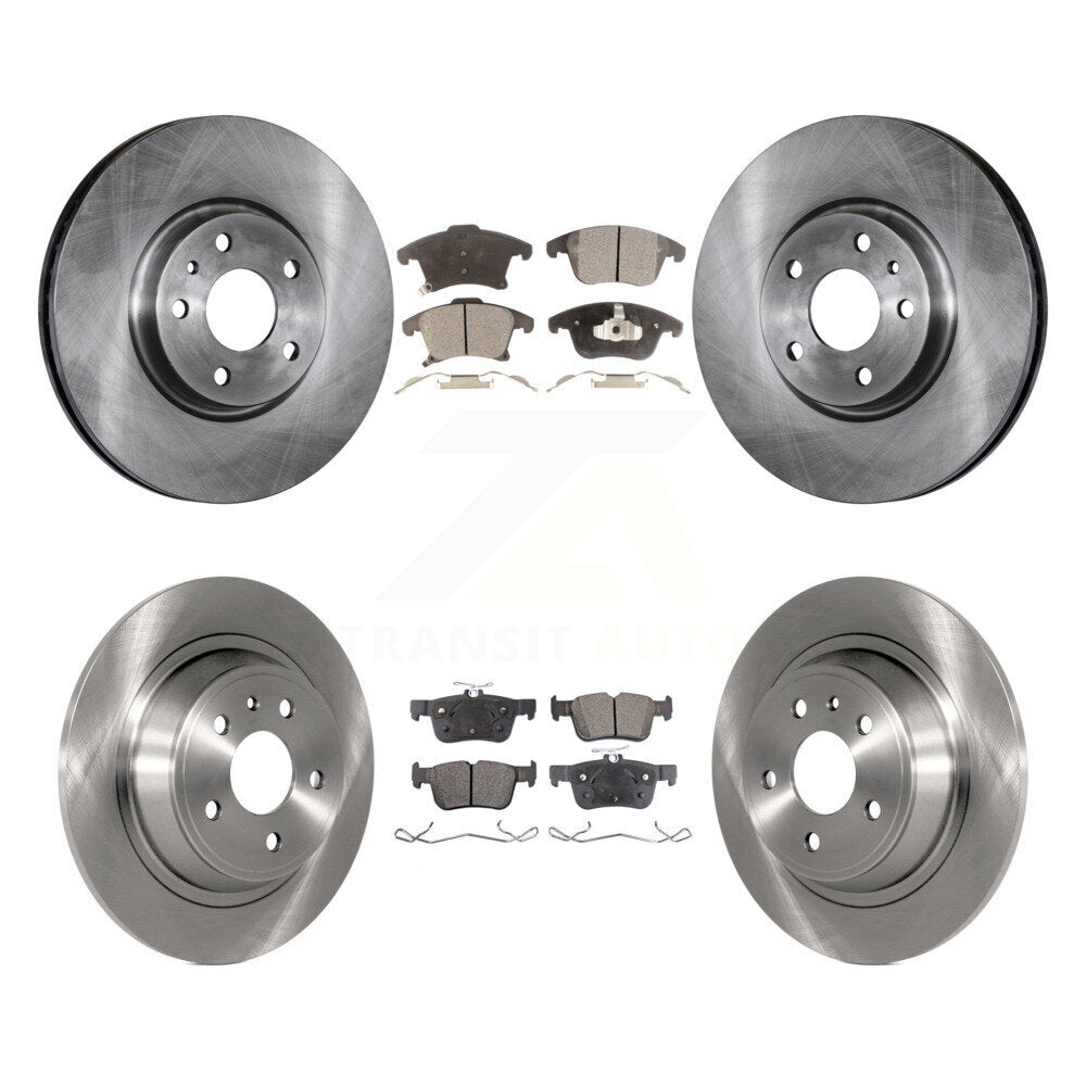 Front Rear Disc Brake Rotors And Ceramic Pads Kit For Ford Fusion Lincoln MKZ K8T-100975