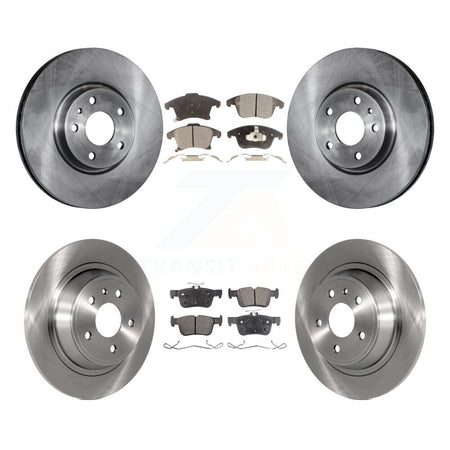 Front Rear Disc Brake Rotors And Ceramic Pads Kit For Ford Fusion Lincoln MKZ K8T-100975