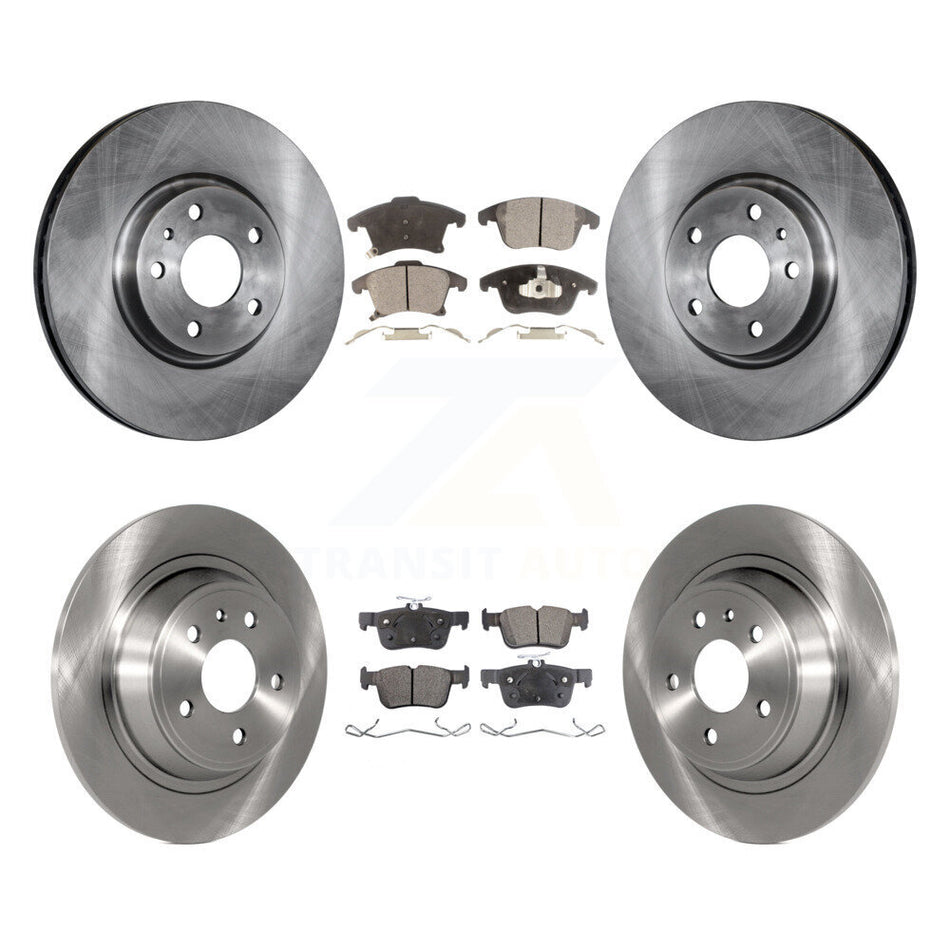 Front Rear Disc Brake Rotors And Ceramic Pads Kit For Ford Fusion Lincoln MKZ K8T-100975