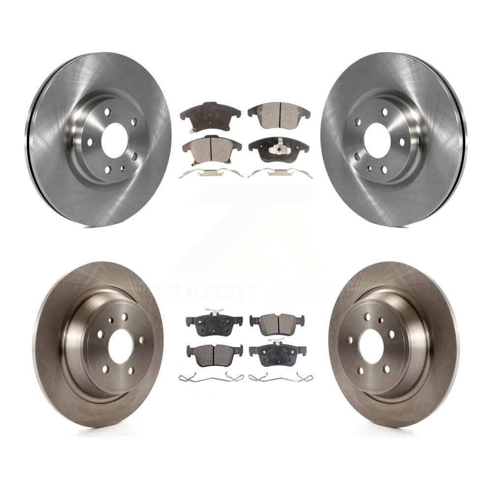 Front Rear Disc Brake Rotors And Ceramic Pads Kit For Ford Fusion Lincoln MKZ K8T-100976