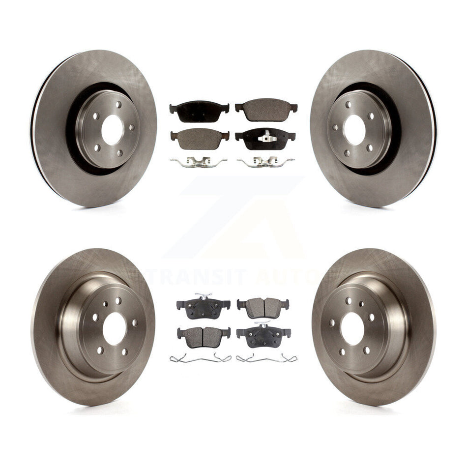 Front Rear Disc Brake Rotors And Ceramic Pads Kit For Lincoln MKC K8T-100984