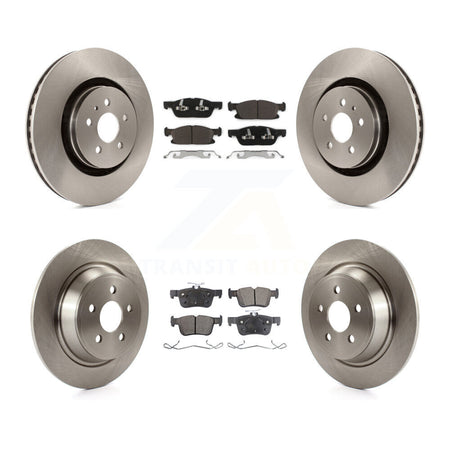 Front Rear Disc Brake Rotors And Ceramic Pads Kit For Ford Edge Lincoln Nautilus MKX K8T-100987