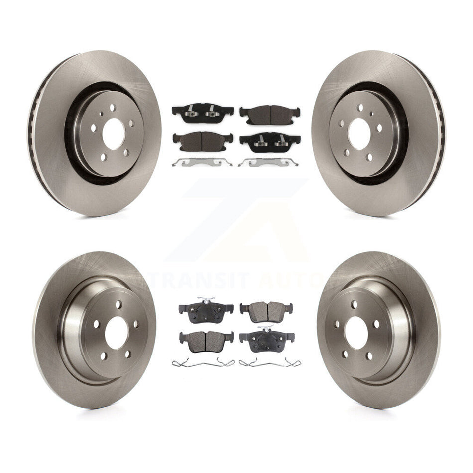 Front Rear Disc Brake Rotors And Ceramic Pads Kit For Ford Edge Lincoln Nautilus MKX K8T-100987