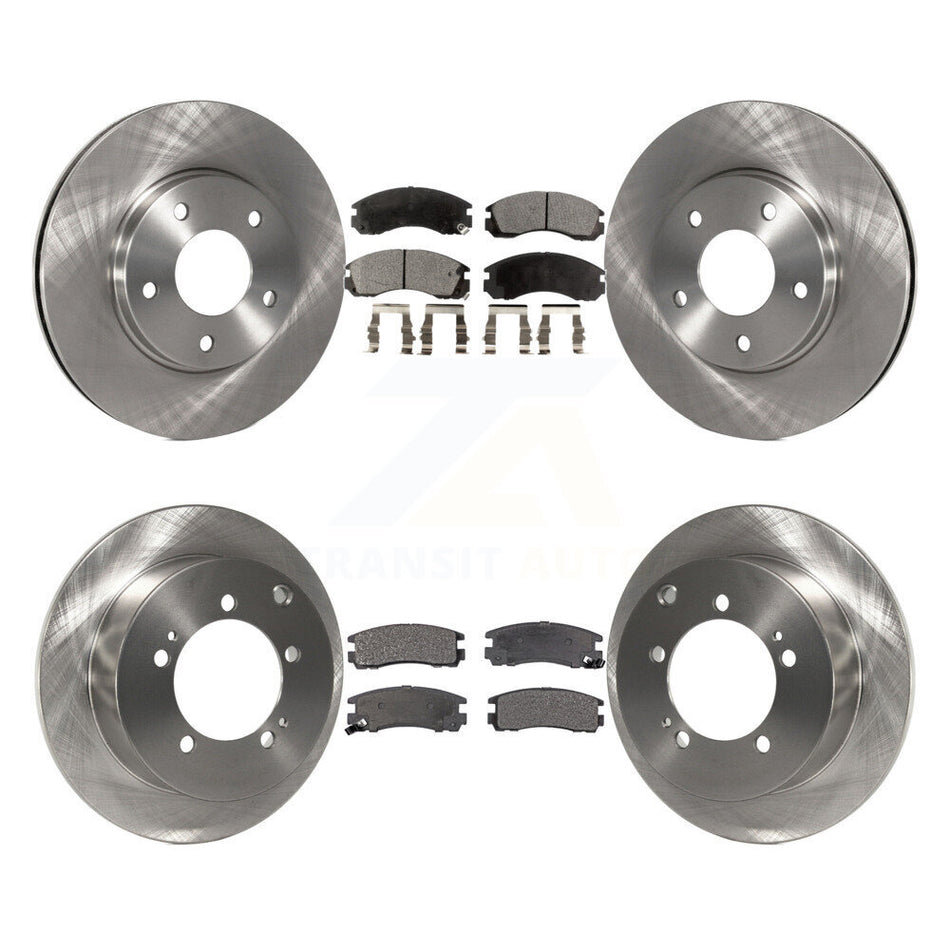 Front Rear Disc Brake Rotors And Ceramic Pads Kit For 2000 Mitsubishi Eclipse 3.0L K8T-101005