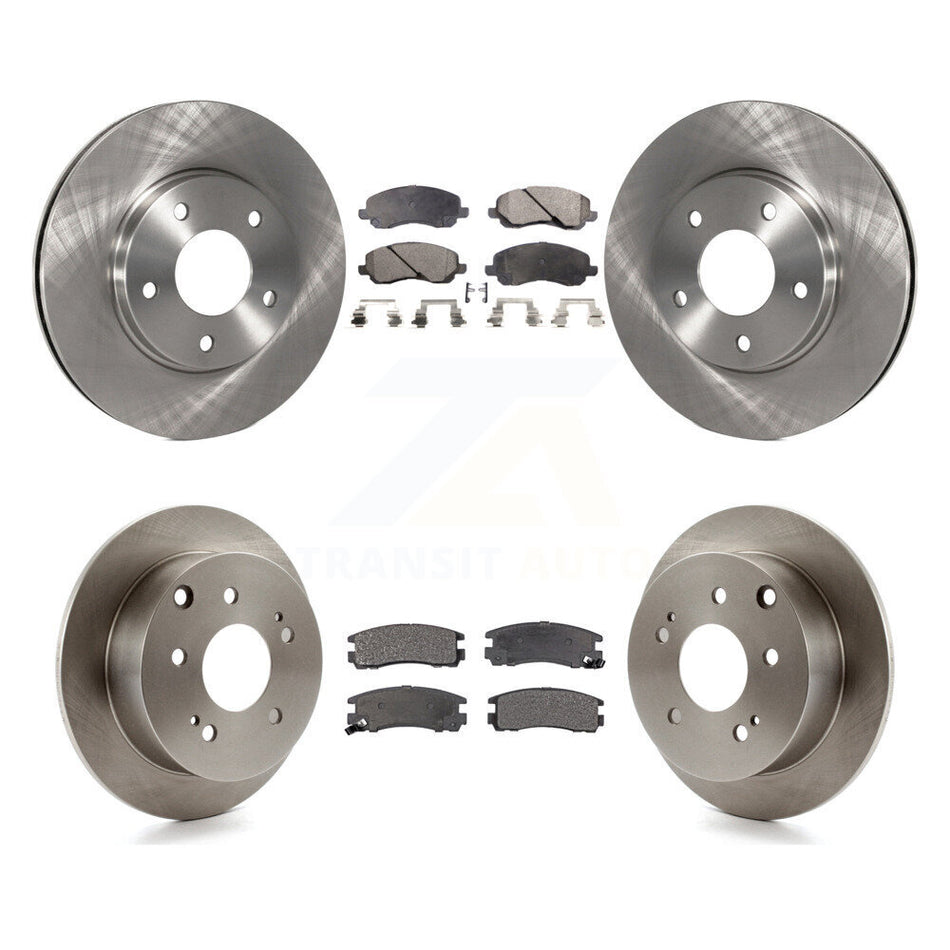 Front Rear Disc Brake Rotors And Ceramic Pads Kit For 2004-2006 Mitsubishi Galant 2.4L K8T-101008