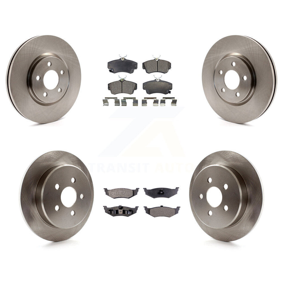Front Rear Disc Brake Rotors And Ceramic Pads Kit For Chrysler PT Cruiser Dodge Neon K8T-101023